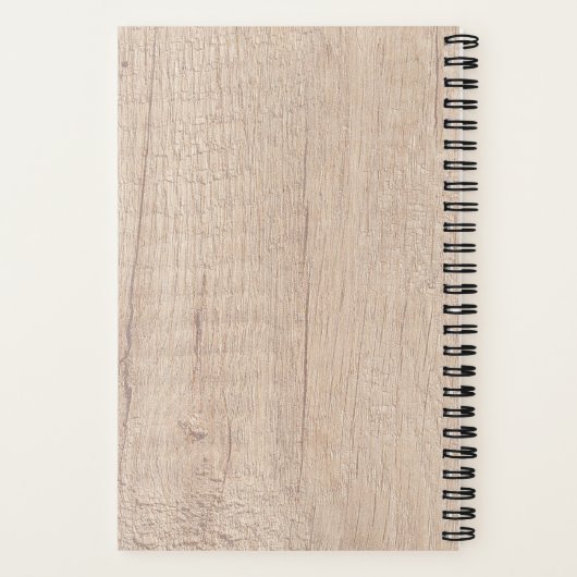 Personalisierte hausgemachte Liebe Rezept Rustikal Notizblock (Rückseite)