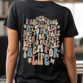 Personalisierte, hausgemachte Retro-Textfarben T-Shirt