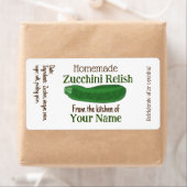 Personalisierte hausgemachte Zucchini Relish oder  (Insitu)