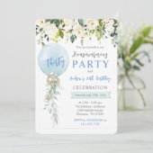 Personalisierte Haushaltserwärmung und Geburtstag Einladung (Stehend Vorderseite)