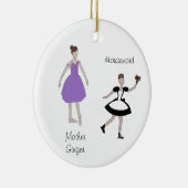 Personalisierte Haushaltshilfe/Blume/Marzipan Nutc Keramik Ornament (Rechts)