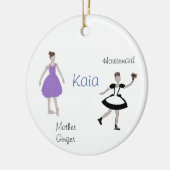 Personalisierte Haushaltshilfe/Blume/Marzipan Nutc Keramik Ornament (Links)