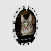 Personalisierte Hauskatze Ornament (Vorderseite)