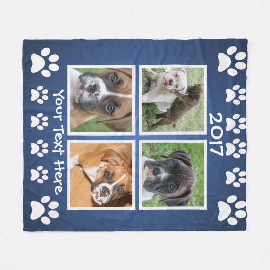 Personalisierte Haustier-Foto-Decken Fleecedecke (Vorderseite (Horizontal))