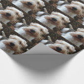 Personalisierte Haustier-Foto-Geschenk-Verpackung Geschenkpapier (Ecke)