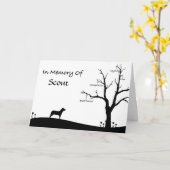 Personalisierte Haustier-Trauerfall-Beileids-Karte Karte (Gelbe Blume)