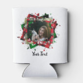 Personalisierte Haustiere Foto Weihnachten Dosenkühler (Rückseite)