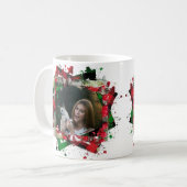 Personalisierte Haustiere Foto Weihnachten Kaffeetasse (Vorderseite Links)
