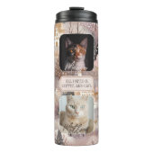 Personalisierte Haustiere Fotocollage Weihnachten Thermosbecher (Vorderseite)