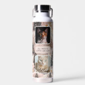 Personalisierte Haustiere Fotocollage Weihnachten Trinkflasche (Vorne)