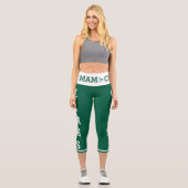 Personalisierte Haustiere Mamas Katzen Hochwaiste Capri Leggings (Vorderseite)