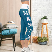 Personalisierte Haustiere Mamas Katzen Hochwaiste Capri Leggings