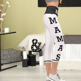 Personalisierte Haustiere Mamas Katzen Hochwaiste  Capri Leggings