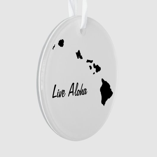 Personalisierte Hawaiianische Inseln Ornament (Vorderseite)