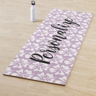 Personalisierte hawaiische Blumenyogamatte für Yogamatte