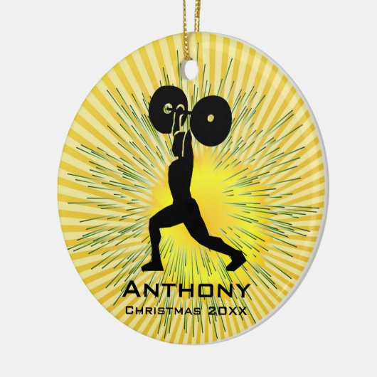 Personalisierte Hebevorrichtung Keramikornament (Links)