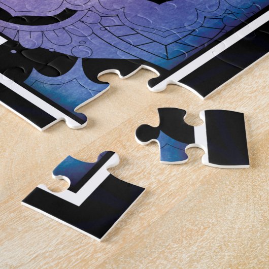 Personalisierte Heilige Geometrie Tetrahedron Puzzle (Seite)