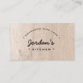 Personalisierte Heimat mit Liebe Food Services Visitenkarte (Vorderseite)