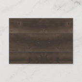 Personalisierte Heirat-Ratekarte - rustikales Holz Telefonnummerkarte (Rückseite)