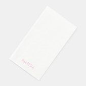Personalisierte Heiße Rosa Hochzeit Serviette (Ecke)