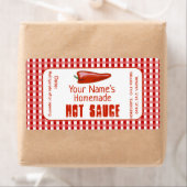 Personalisierte Heißsauce-Etiketten für selbst her (Insitu)