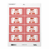 Personalisierte Heißsauce-Etiketten für selbst her (Vorne)