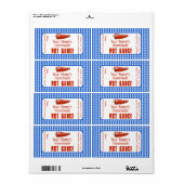 Personalisierte Heißsauce-Etiketten für selbst her (Vorne)