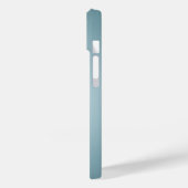 Personalisierte hellblaue Radialtextur Case-Mate iPhone Hülle (Rückseite / Links)