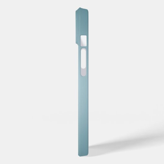 Personalisierte hellblaue Radialtextur Case-Mate iPhone Hülle (Rückseite / Links)