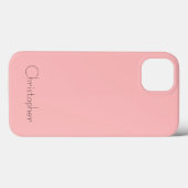 Personalisierte hellbraune Radialtextur Case-Mate iPhone Hülle (Rückseite (Horizontal))