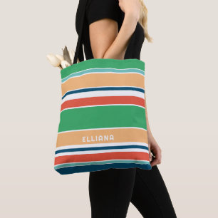 Personalisierte helle farbenfrohe Sommer-Art-Strei Tasche