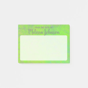 Personalisierte, helle Grüne Marmorkunst Post-it Klebezettel