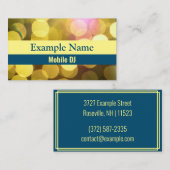 Personalisierte "Helle Lights" (amerikanisch) Visitenkarte (Vorne/Hinten)