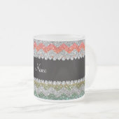 Personalisierte helle mattglastasse (VorderseiteRechts)
