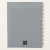 Personalisierte helle Pastete, weiche Pfirsich, Ds Planer (Rückseite)