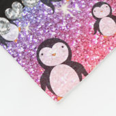 Personalisierte helle Regenbogen-Glitter Fleecedecke (Ecke)