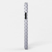 Personalisierte Helle-Stahl-Diamantplatte Case-Mate iPhone Hülle (Hinten/Rechts)