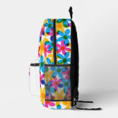 Personalisierte, helle und kühne Hippie-Blume Bedruckter Rucksack (Rechts)