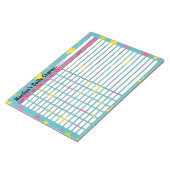 Personalisierte Hellenstars-Tageskarte Notizblock (angewinkelt)