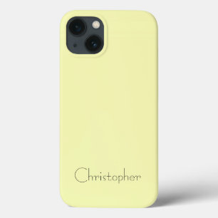 Personalisierte hellgelbe Radialtextur Case-Mate iPhone Hülle