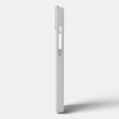 Personalisierte hellgraue Nadelstreifen Case-Mate  iPhone Hülle (Rückseite / Links)