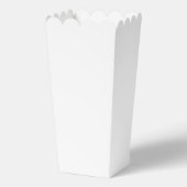 Personalisierte hellgraue Party-Popcorn Geschenkschachtel (Rückseite)