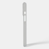 Personalisierte, hellgraue Pinstreifen Case-Mate iPhone Hülle (Rückseite / Links)