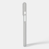 Personalisierte, hellgraue Pinstreifen Case-Mate iPhone Hülle (Rückseite / Links)