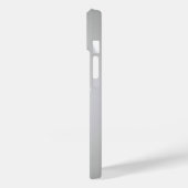 Personalisierte hellgraue Radialtextur 15 Case-Mate iPhone Hülle (Rückseite / Links)