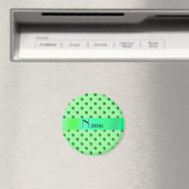 Personalisierte hellgrüne Fußballbälle Magnet (In Situ (Geschirrspüler))