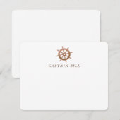 Personalisierte Helmkarte für das Schiffrad Mitteilungskarte (Vorne/Hinten)