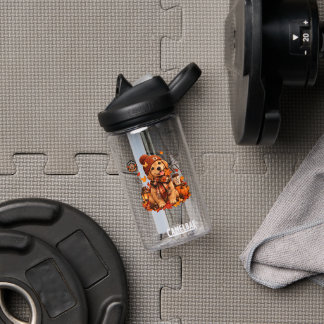 Personalisierte Herbst-Hunde-Wasserflasche | Benut Trinkflasche