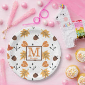 Personalisierte Herbst-Papierteller Pappteller (Party)