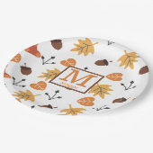 Personalisierte Herbst-Papierteller Pappteller (Schrägansicht)